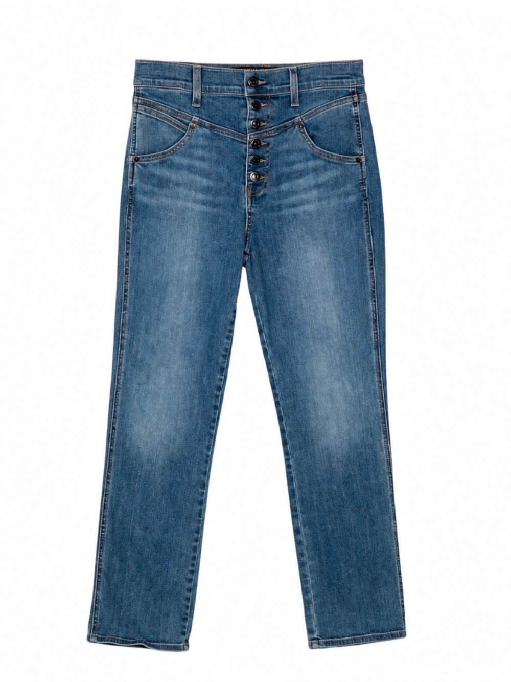 Veronica Beard Ryleigh High Rise Slim Straight Jeans Blue Size 29